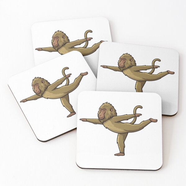 Item preview, Baboon Warrior 3 Single Leg Balance Stretch designed and sold by moTshiTshi.