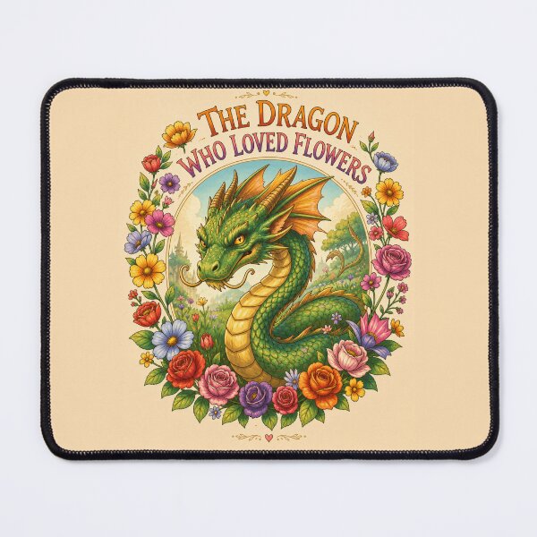Item preview, The Dragon Who Loved Flowers designed and sold by RachaelSam.