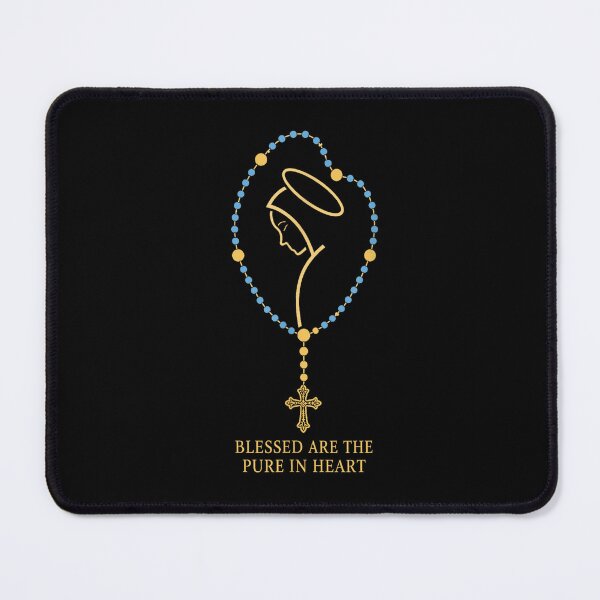Item preview, Blessed Are the Pure in Heart Rosary Virgin Mary Christian Faith designed and sold by ostenlee.