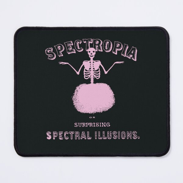 Item preview, Pink skeleton floating on a cloud - Spectropia or Surprising Spectral Illusions designed and sold by PbHistory.