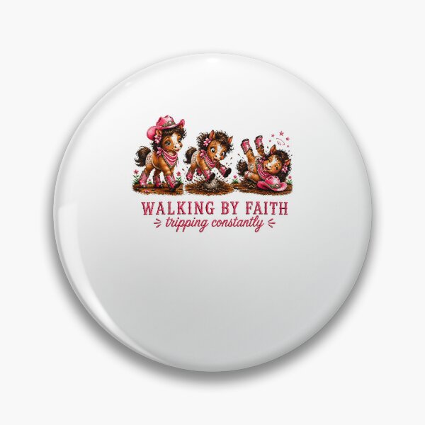 Item preview, Walking By Faith Tripping Constantly Funny Christian Cowgirl Kids designed and sold by ostenlee.