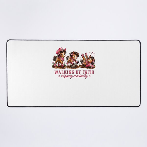 Item preview, Walking By Faith Tripping Constantly Funny Christian Cowgirl Kids designed and sold by ostenlee.