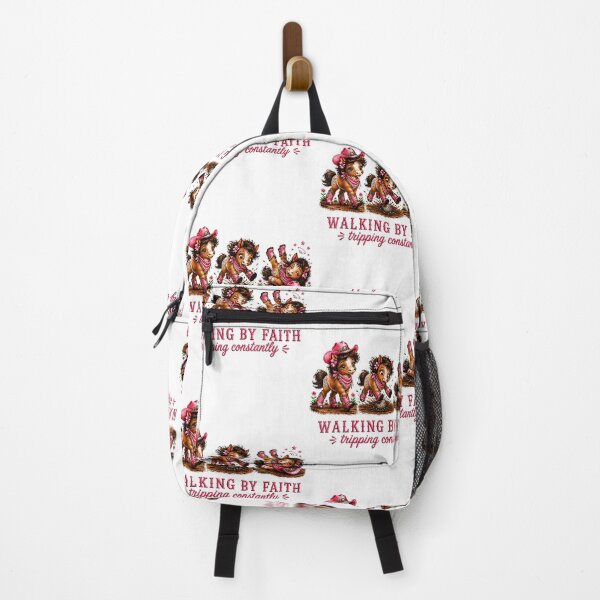 Item preview, Walking By Faith Tripping Constantly Funny Christian Cowgirl Kids designed and sold by ostenlee.