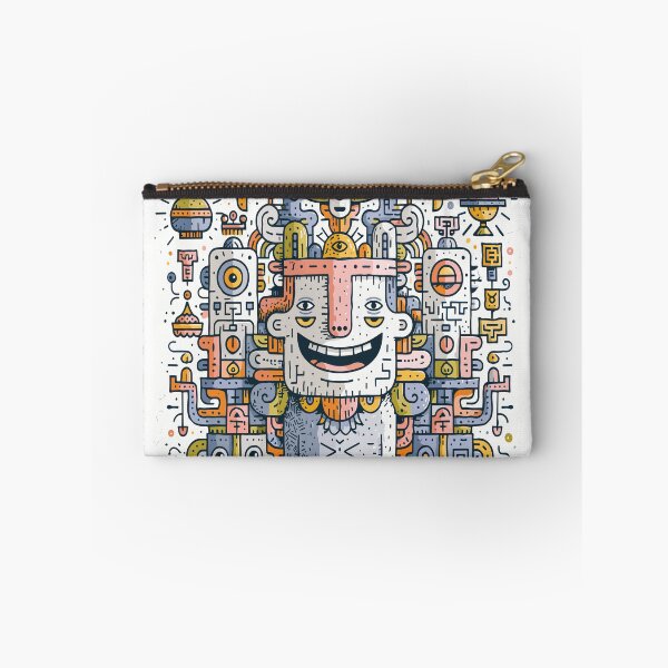 Item preview, Maximalist Mythological Smiling Doodle Character designed and sold by Romgora.
