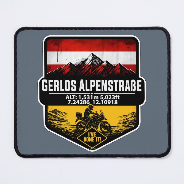 Item preview, Gerlos Alpine Road, Gerlos Alpenstraße Austria Motorcycle I've Done It! Sticker TShirt 02 designed and sold by OuterShellUK.