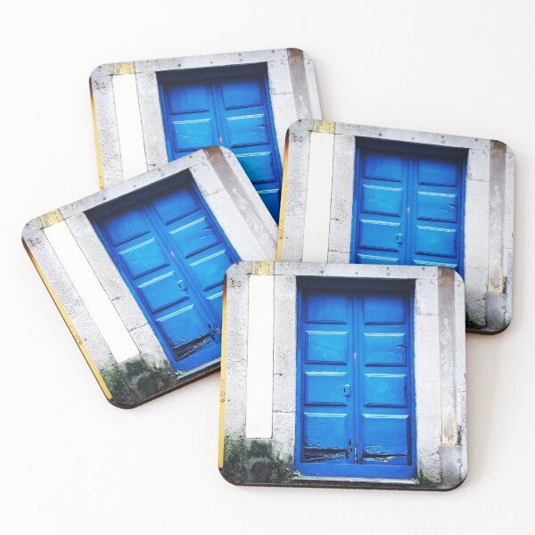 Item preview, Colorful yellow, blue, and pink fuchsia doors antique colorful fine art photograph wall art designed and sold by Jéanpaul  Ferro.