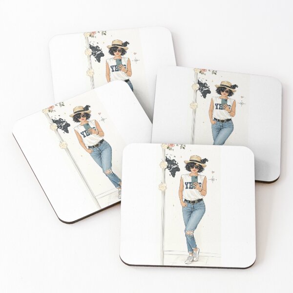 Item preview, Wanderlust Girl – Minimalist Travel Art designed and sold by Sztyep88.