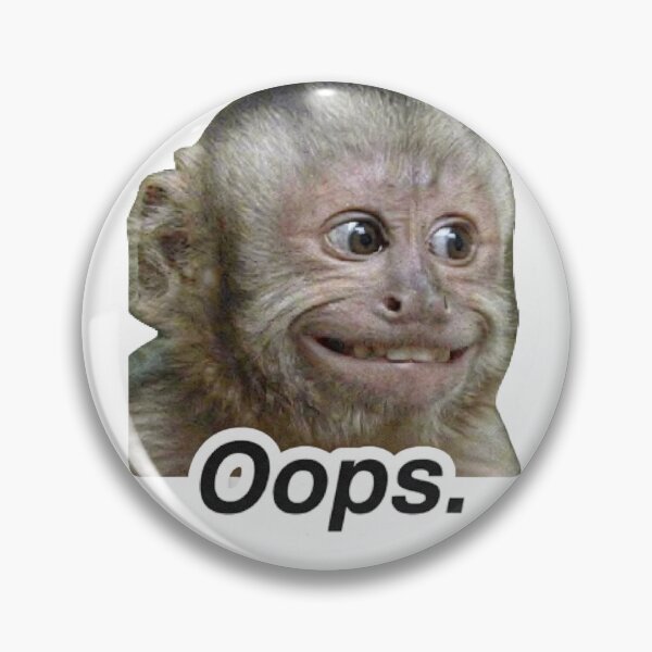 Item preview, Oops Monkey Meme Shirt designed and sold by redblink store.