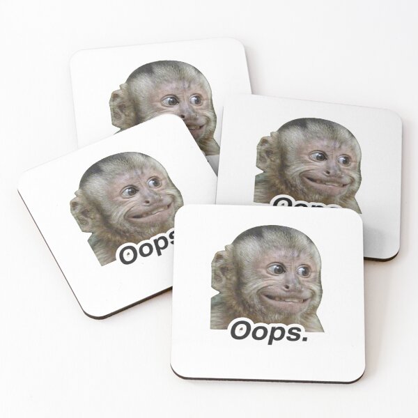 Item preview, Oops Monkey Meme Shirt designed and sold by redblink store.