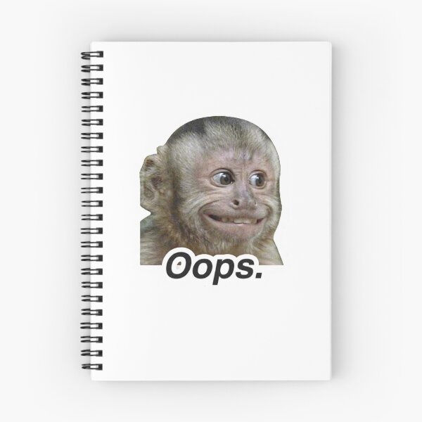 Item preview, Oops Monkey Meme Shirt designed and sold by redblink store.