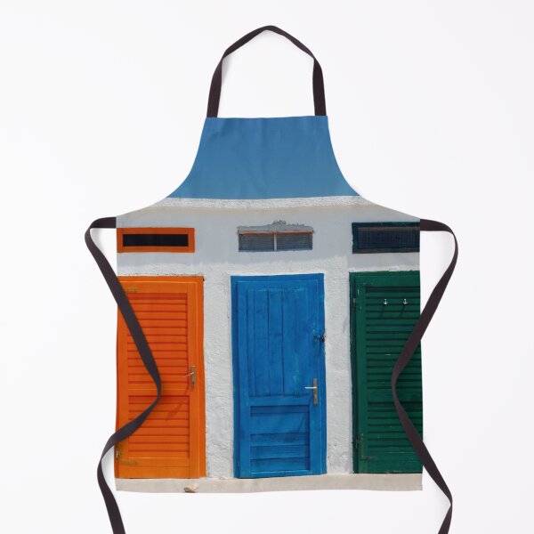 Item preview, Tropical beach colored pavilion island doors colorful fine art photograph wall art designed and sold by Jéanpaul Ferro.