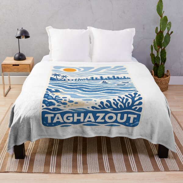 Item preview, Taghazout Morocco Vintage Beach Surf Retro Travel Poster Graphic designed and sold by DesignArtist.ia.