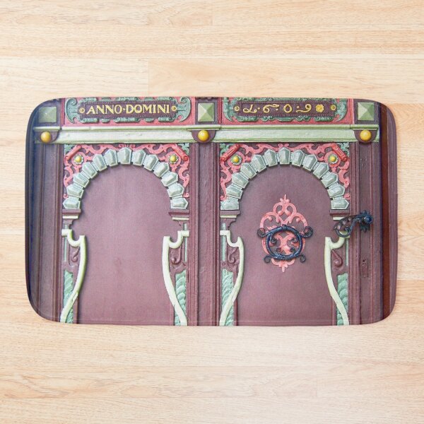 Item preview, Antique European door with scroll work colorful fine art photograph wall art designed and sold by Jéanpaul  Ferro.