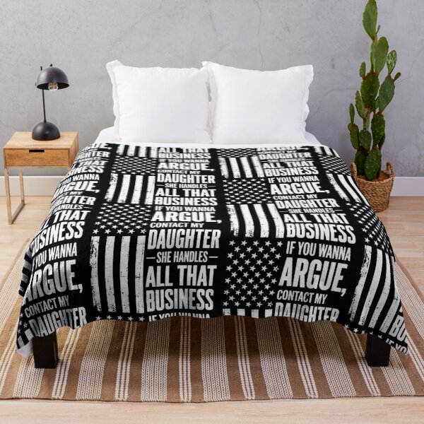 Item preview, If You Wanna Argue Contact My Daughter Funny Patriotic American Flag designed and sold by ostenlee.
