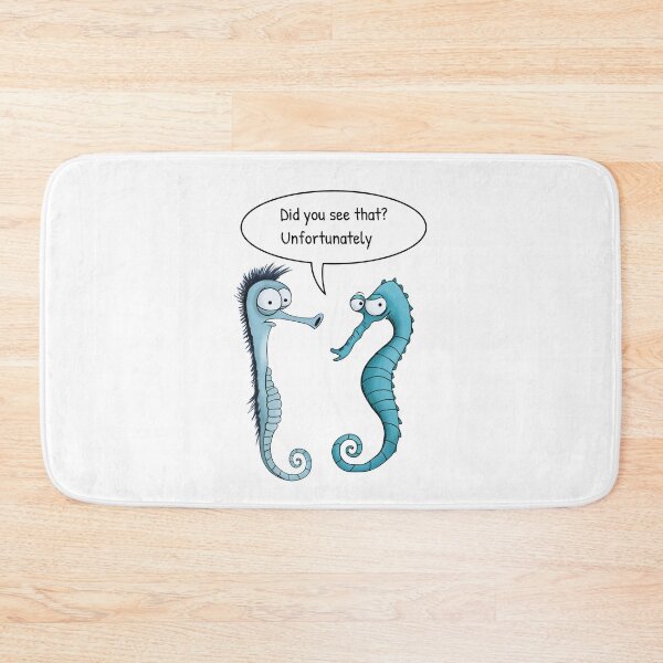 Item preview, Funny Seahorse Conversation – Did You See That? Unfortunately. designed and sold by FMproject.