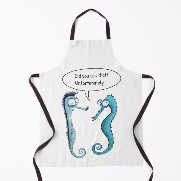 Item preview, Funny Seahorse Conversation – Did You See That? Unfortunately. designed and sold by FMproject.
