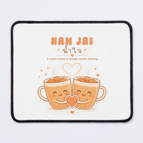 Item preview, Nam Jai | Share a Cup of Kindness – Thai Tea Illustration Thai Design | Soft Thailand™ designed and sold by CosmicQuietStudio.