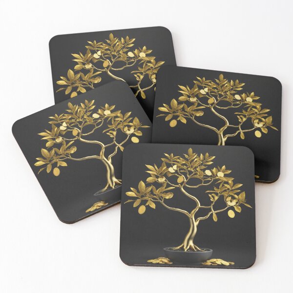 Item preview, Gold Money Tree Prosperity Art designed and sold by CrippiCrippi.