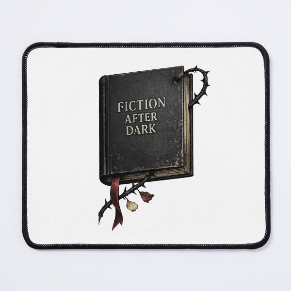 Item preview, Fiction After Dark – Dark Romantic Bookish Graphic designed and sold by Concrete Coffee Studio.