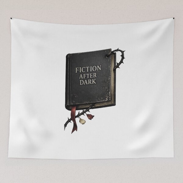 Item preview, Fiction After Dark – Dark Romantic Bookish Graphic designed and sold by Concrete Coffee Studio.