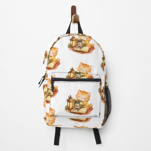 Item preview, Orange Tabby Cat Reading Christmas Story designed and sold by Wawa5656.