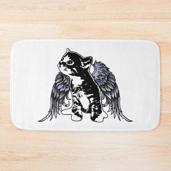 Item preview, Angel Kitty - Black and White Kitten with Wings designed and sold by LittleMissTyne.