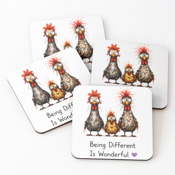 Item preview, Being Different Is Wonderful Cute Chickens designed and sold by DailyDoodlesBySumbul.