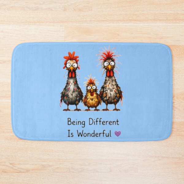 Item preview, Being Different Is Wonderful Cute Chickens designed and sold by DailyDoodlesBySumbul.