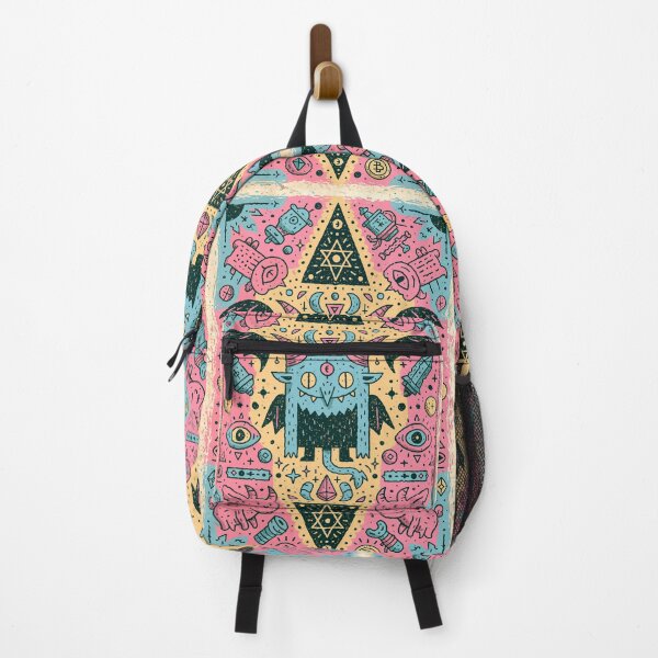 Item preview, Psychedelic Occult Symbols Demon Doodle Art designed and sold by Romgora.