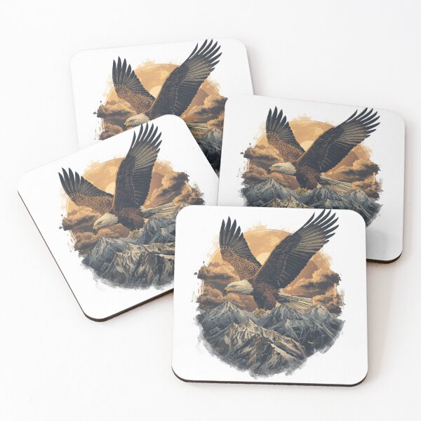 Item preview, Majestic Eagle Mountain Wildlife Vintage Outdoor Design designed and sold by SimoPumba.