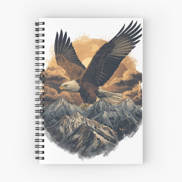 Item preview, Majestic Eagle Mountain Wildlife Vintage Outdoor Design designed and sold by SimoPumba.