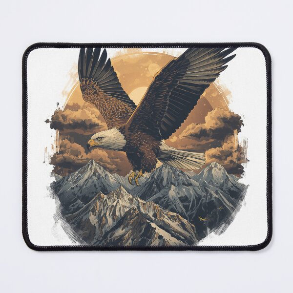 Item preview, Majestic Eagle Mountain Wildlife Vintage Outdoor Design designed and sold by SimoPumba.