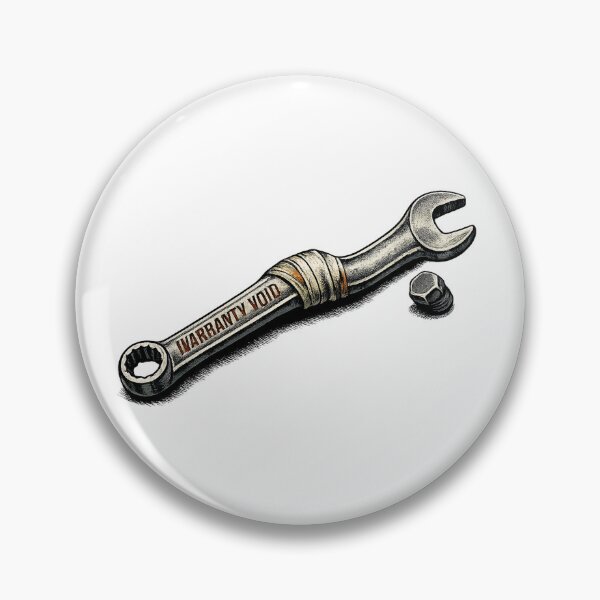 Item preview, Warranty Void Bent Wrench Mechanic Graphic designed and sold by Concrete Coffee Studio.