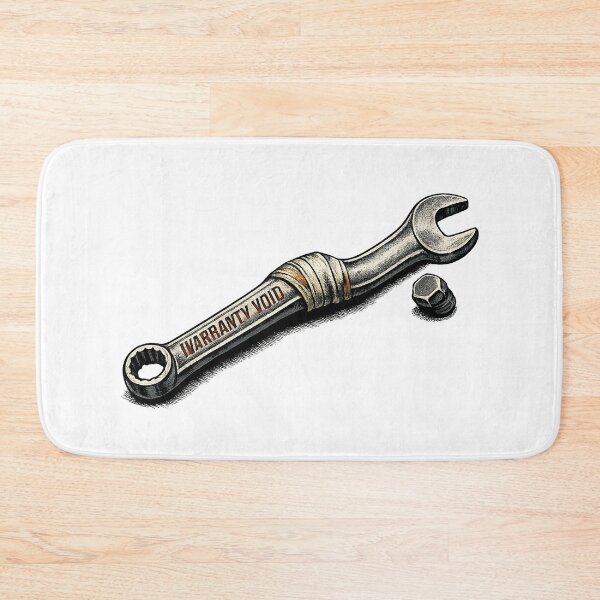 Item preview, Warranty Void Bent Wrench Mechanic Graphic designed and sold by Concrete Coffee Studio.