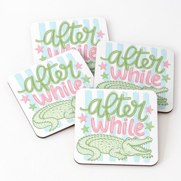 Item preview, Later While Alligator Cute Retro designed and sold by favoprintaart.