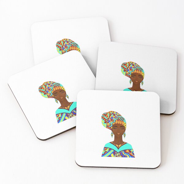 Item preview, Radiant Roots – Colorful African Woman Portrait designed and sold by 4Magic.