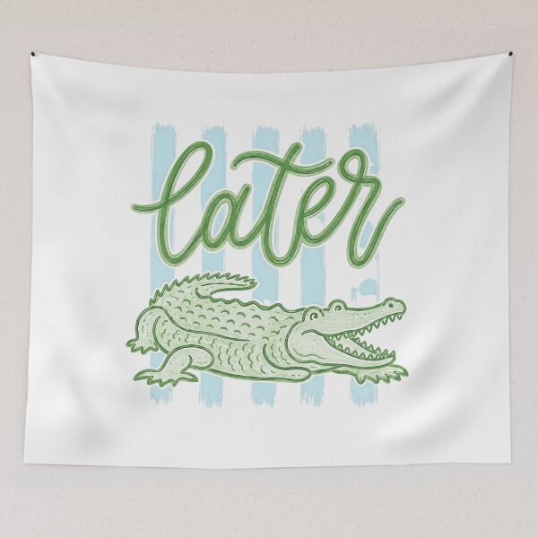 Item preview, Later Alligator Cute Retro Design designed and sold by favoprintaart.