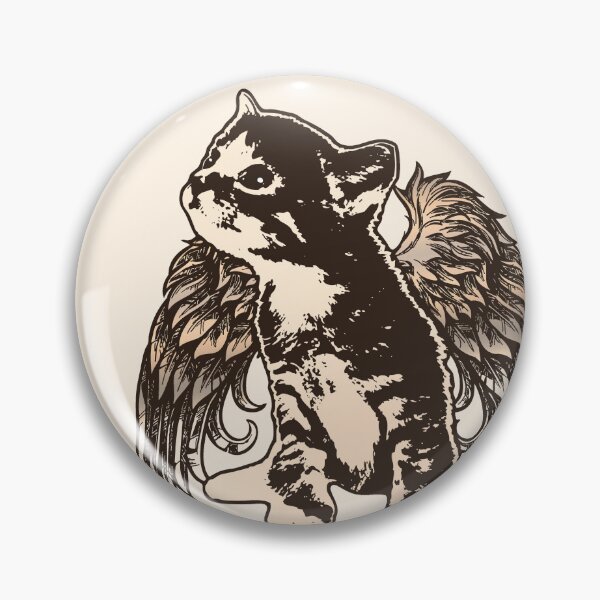 Item preview, Angel Kitty - Sepia-Toned Kitten with Wings designed and sold by LittleMissTyne.