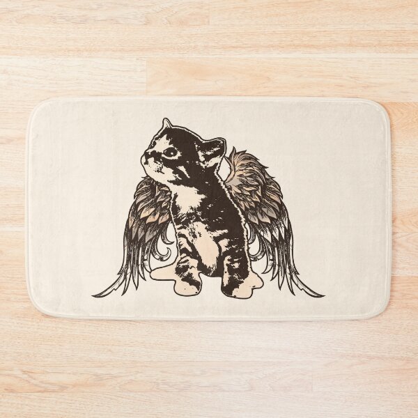 Item preview, Angel Kitty - Sepia-Toned Kitten with Wings designed and sold by LittleMissTyne.