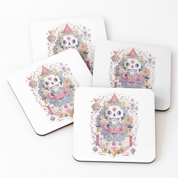 Item preview, Intricate Mythical Skull Demon Occult Art designed and sold by Romgora.