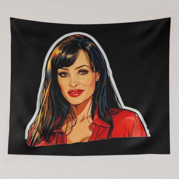 Item preview, Lisa Ann Face Pornstar Illustrated  designed and sold by Bubble-Bay Shop.