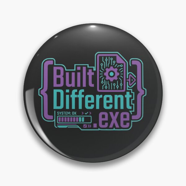 Item preview, Built Different.exe Funny Developer Gift Programmer Identity Tech Design designed and sold by Ixnor.