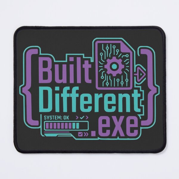 Item preview, Built Different.exe Funny Developer Gift Programmer Identity Tech Design designed and sold by Ixnor.