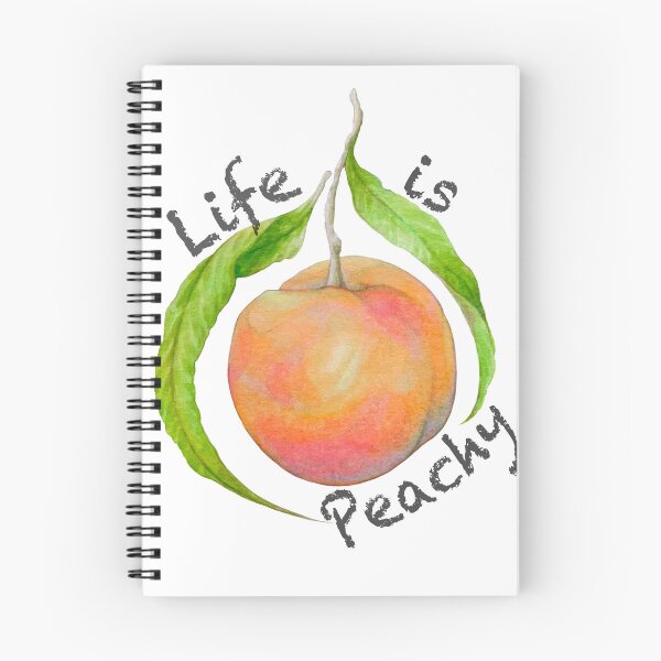 Item preview, Life is Peachy fruit artwork designed and sold by Moana Matron Designs.