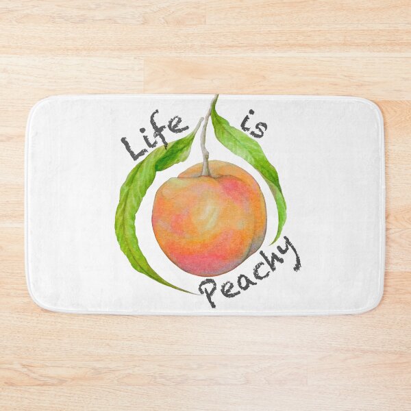 Item preview, Life is Peachy fruit artwork designed and sold by Moana Matron Designs.