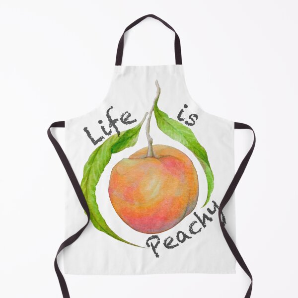 Item preview, Life is Peachy fruit artwork designed and sold by Moana Matron Designs.