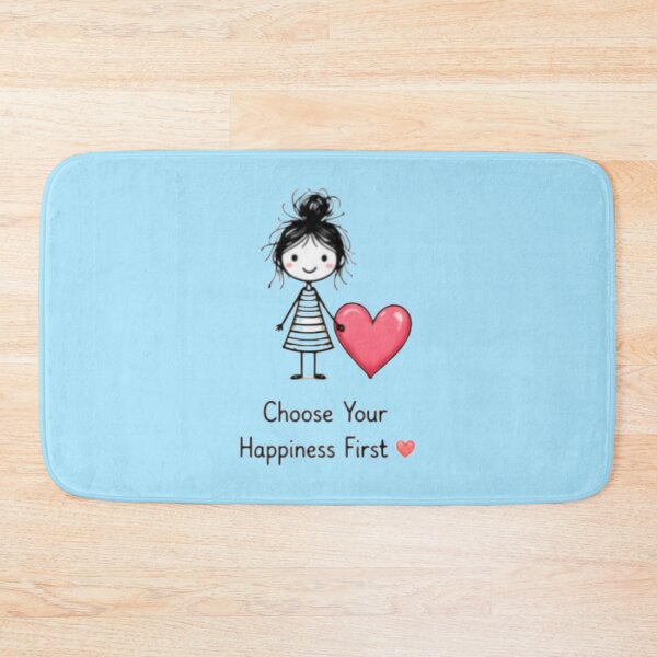 Item preview, Choose Your Happiness First Cute Girl designed and sold by DailyDoodlesBySumbul.
