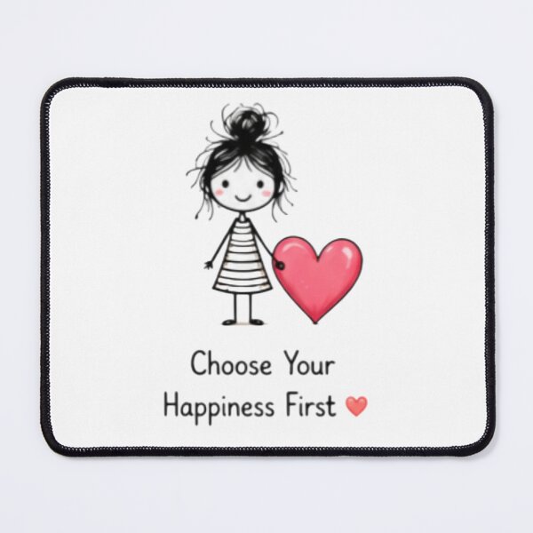 Item preview, Choose Your Happiness First Cute Girl designed and sold by DailyDoodlesBySumbul.