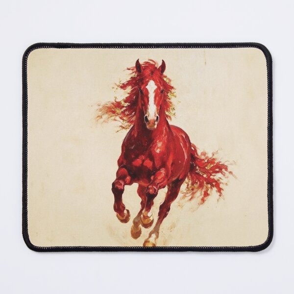 Item preview, Elegant Galloping Horses - Red horse 1 designed and sold by Lucia Amaris Art.