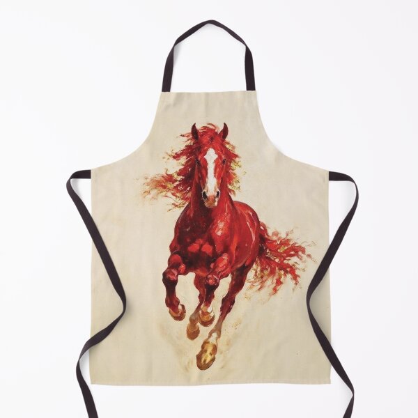 Item preview, Elegant Galloping Horses - Red horse 1 designed and sold by Lucia Amaris Art.